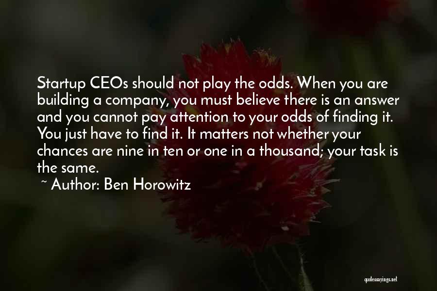 The $100 Startup Quotes By Ben Horowitz