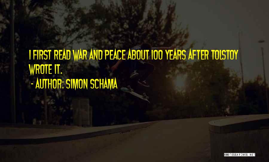 The 100 Years War Quotes By Simon Schama