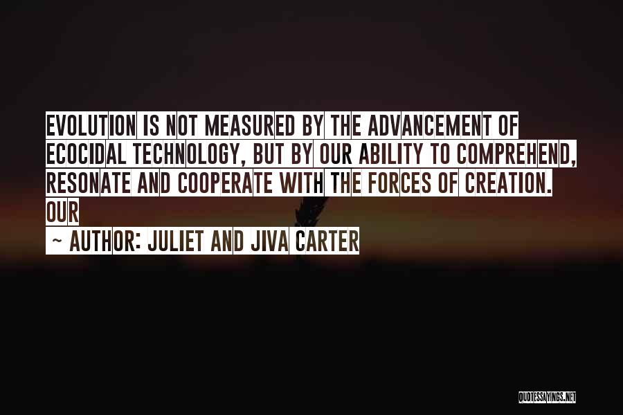 The Advancement Of Technology Quotes By Juliet And Jiva Carter