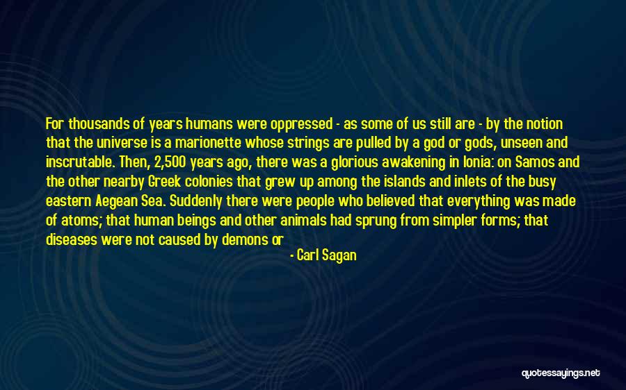 The Aegean Quotes By Carl Sagan