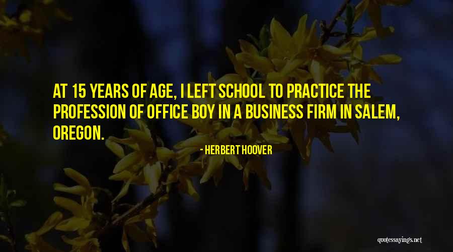 The Age Business Quotes By Herbert Hoover