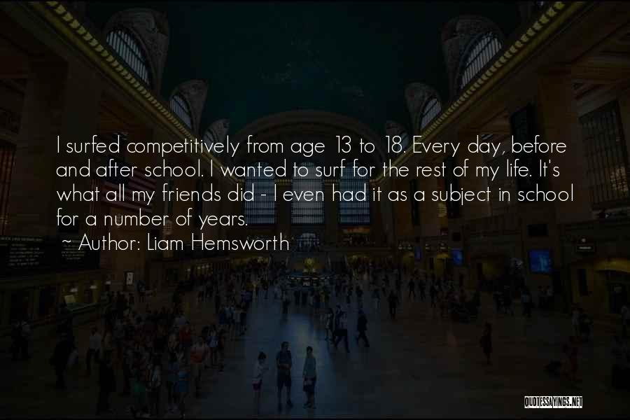 The Age Of 18 Quotes By Liam Hemsworth