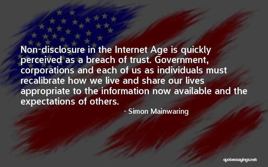The Age Share Quotes By Simon Mainwaring The Age Share Quotes By Simon Mainwaring