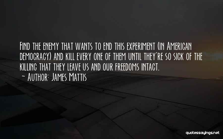 The American Experiment Quotes By James Mattis