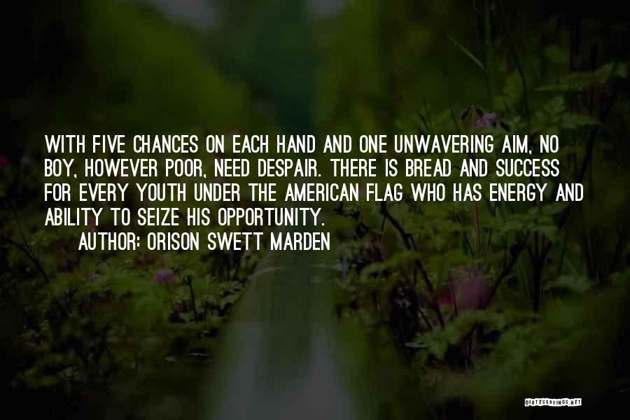 The American Flag Quotes By Orison Swett Marden