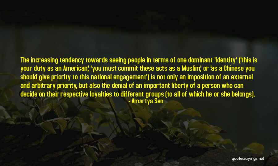 The American Identity Quotes By Amartya Sen