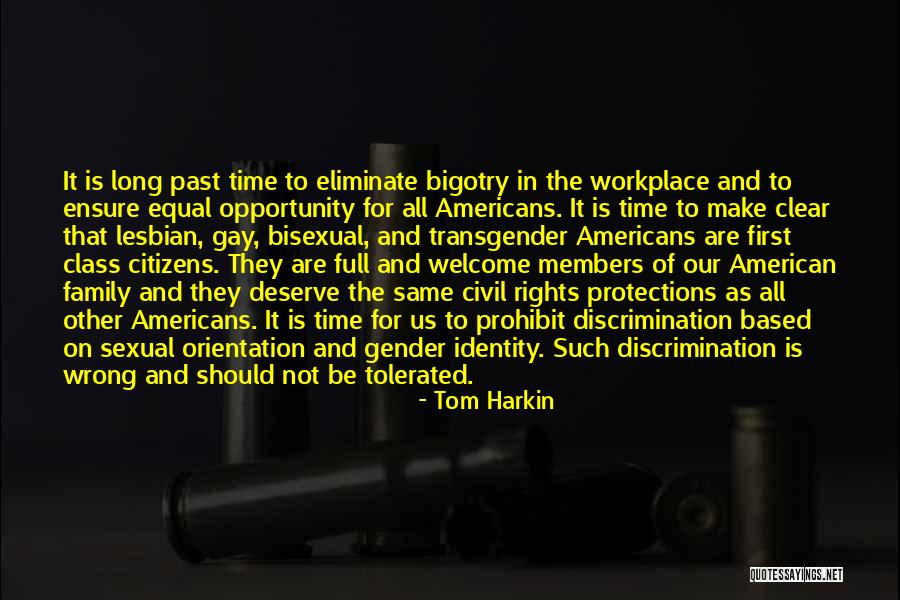 The American Identity Quotes By Tom Harkin