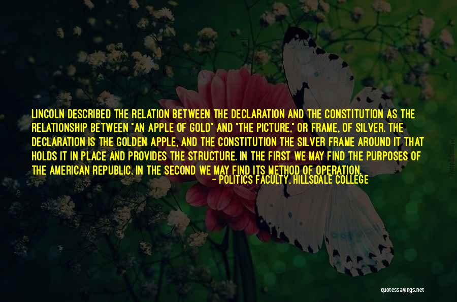 The American Republic Quotes By Politics Faculty, Hillsdale College The American Republic Quotes By Politics Faculty, Hillsdale College