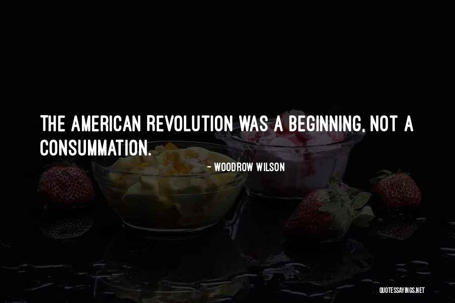 The American Revolution Quotes By Woodrow Wilson