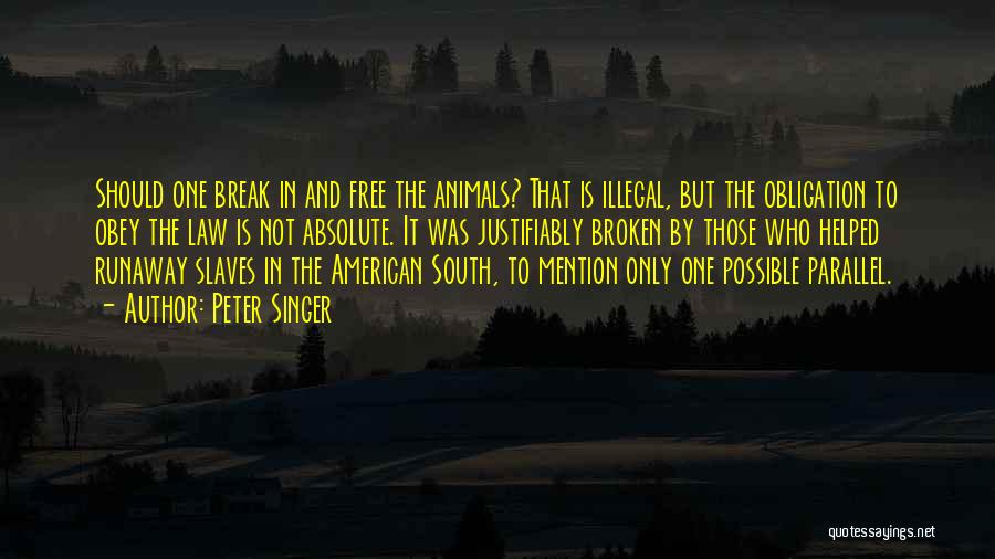 The American South Quotes By Peter Singer
