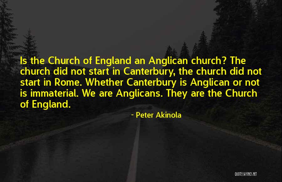 The Anglican Church Quotes By Peter Akinola