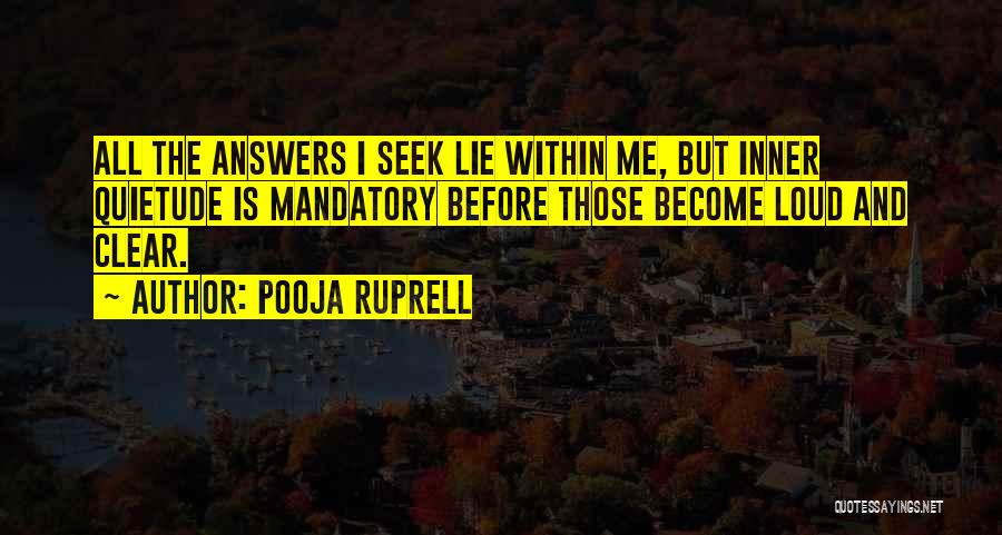 The Answers Lie Within Quotes By Pooja Ruprell