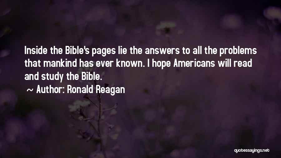 The Answers Lie Within Quotes By Ronald Reagan