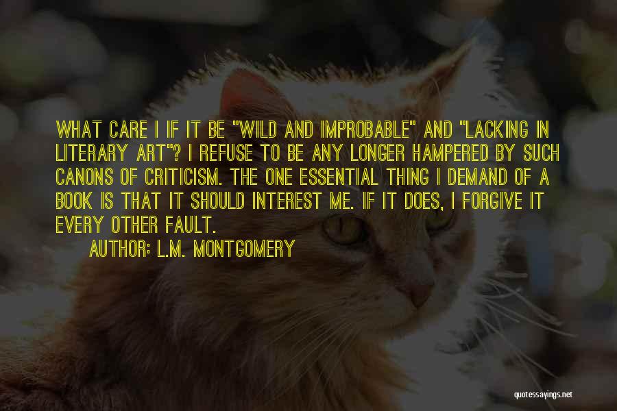 The Art Book Quotes By L.M. Montgomery