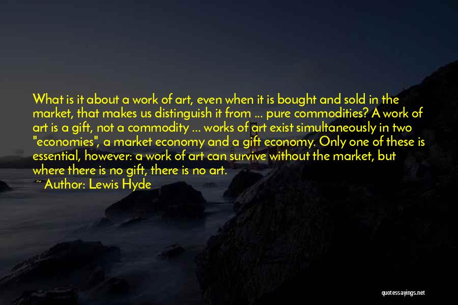 The Art Market Quotes By Lewis Hyde