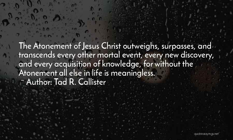 The Atonement Of Christ Quotes By Tad R. Callister