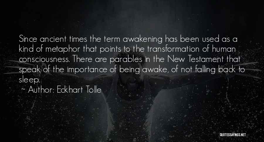 The Awakening Sleep Quotes By Eckhart Tolle