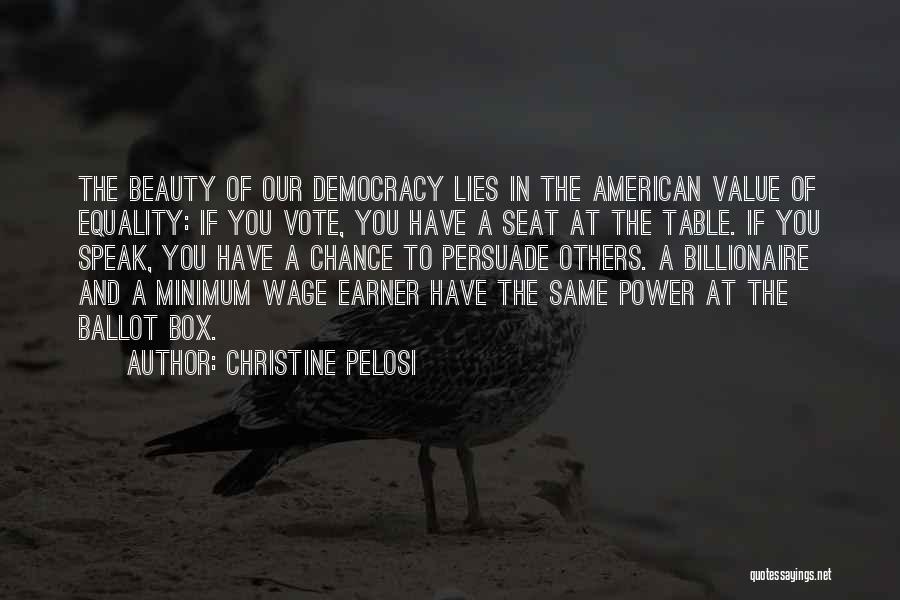 The Ballot Box Quotes By Christine Pelosi