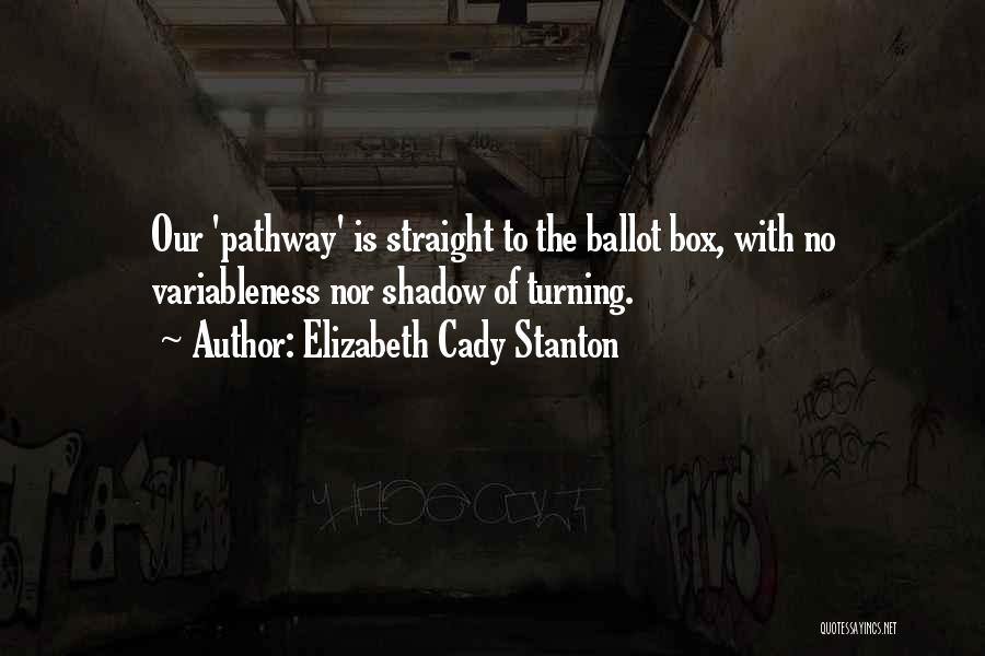 The Ballot Box Quotes By Elizabeth Cady Stanton