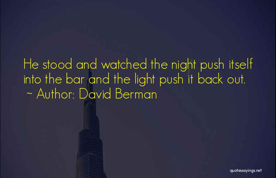 The Bar Quotes By David Berman