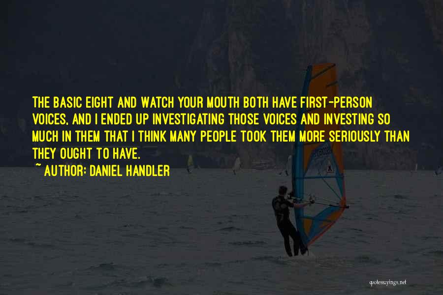 The Basic Eight Quotes By Daniel Handler