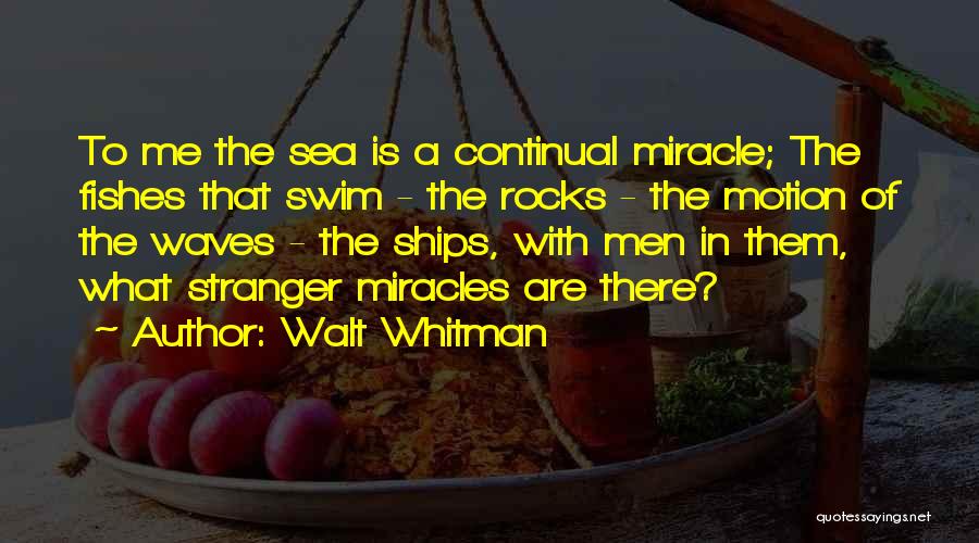 The Beach Waves Quotes By Walt Whitman