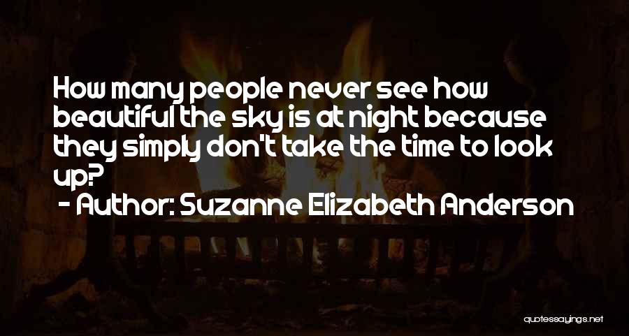 The Beautiful Night Sky Quotes By Suzanne Elizabeth Anderson