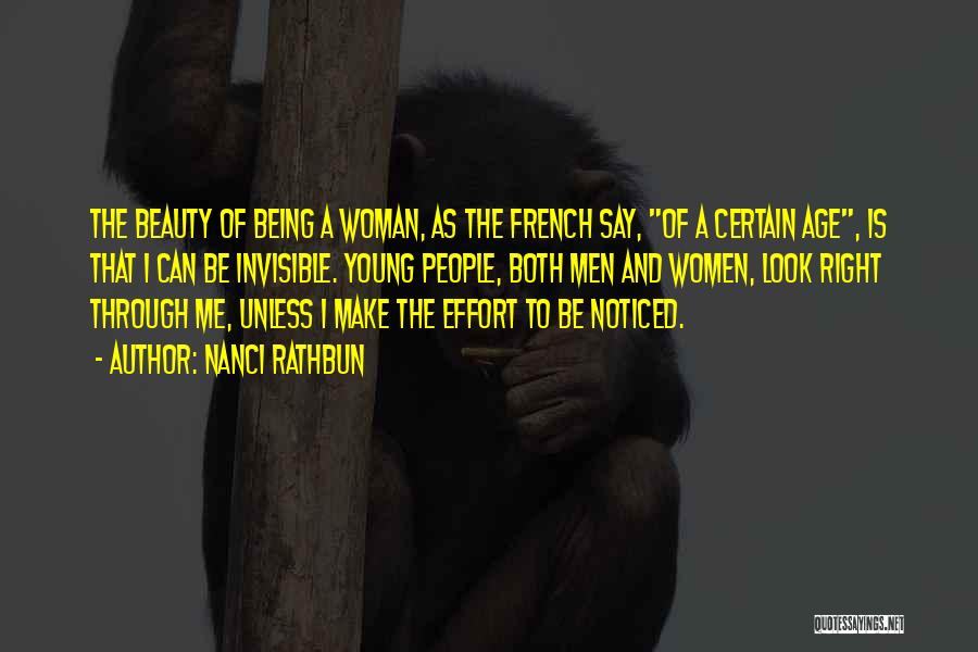 The Beauty Of A Woman Quotes By Nanci Rathbun