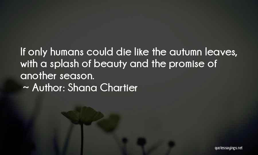 The Beauty Of Life And Death Quotes By Shana Chartier