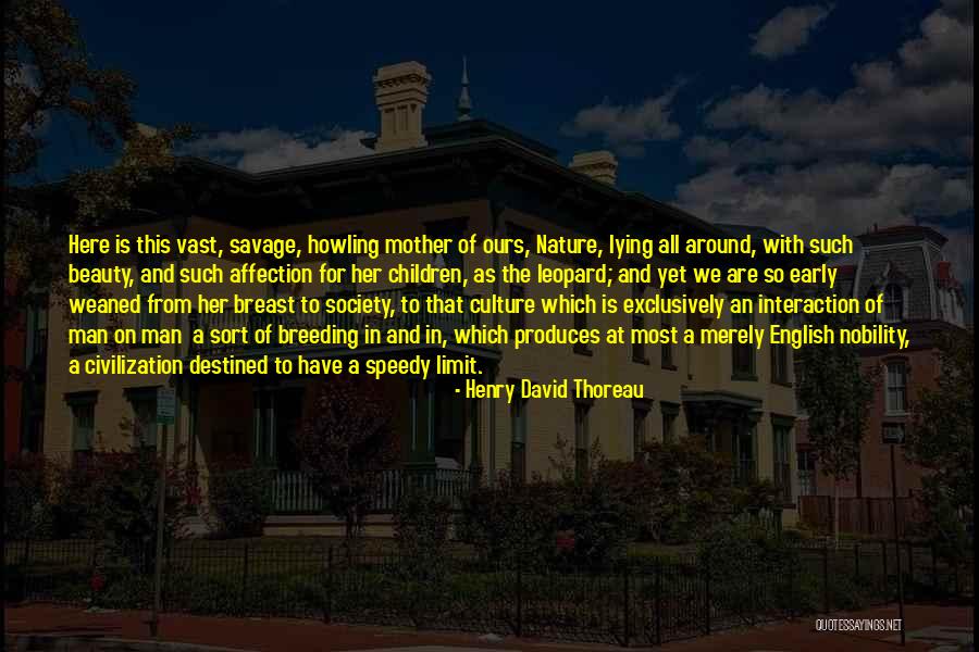 The Beauty Of Mother Nature Quotes By Henry David Thoreau