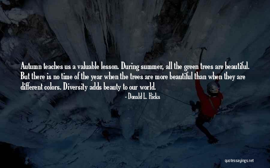 The Beauty Of Our World Quotes By Donald L. Hicks The Beauty Of Our World Quotes By Donald L. Hicks