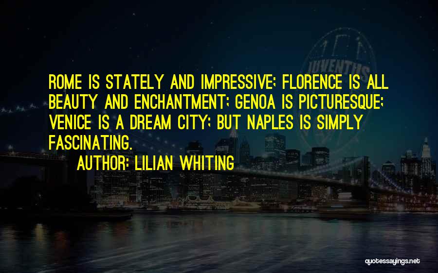 The Beauty Of Rome Quotes By Lilian Whiting