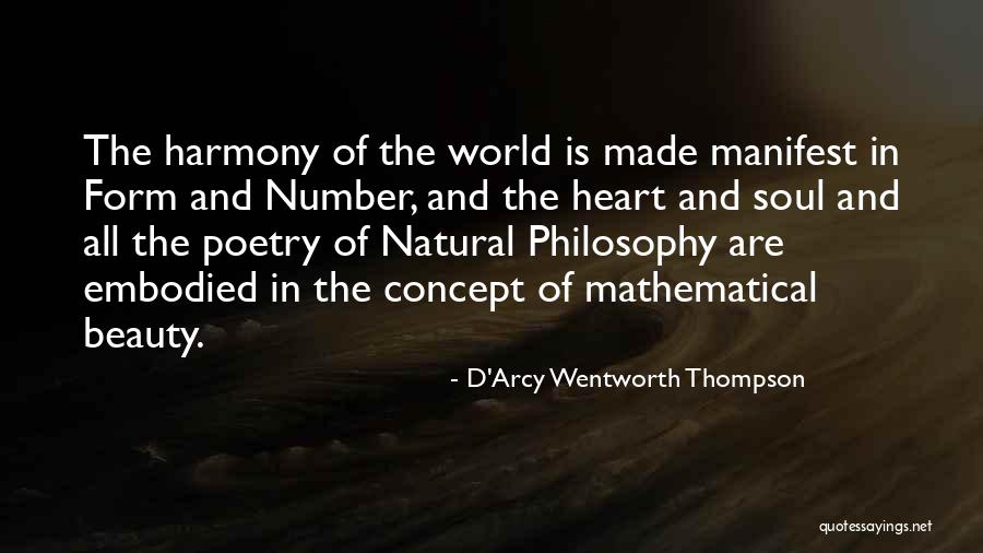 The Beauty Of Science Quotes By D'Arcy Wentworth Thompson