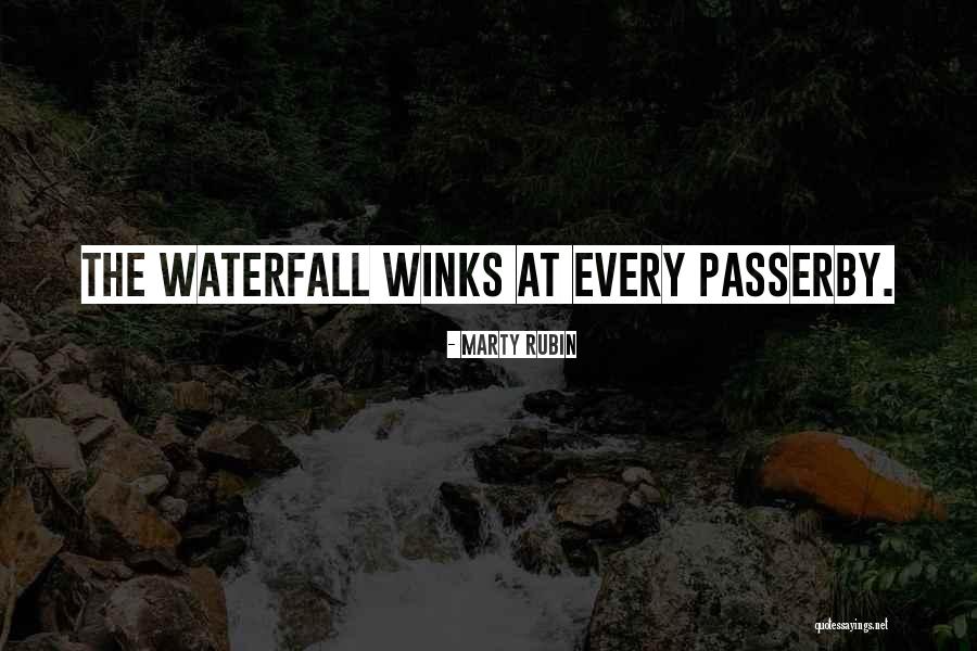 The Beauty Of Waterfalls Quotes By Marty Rubin