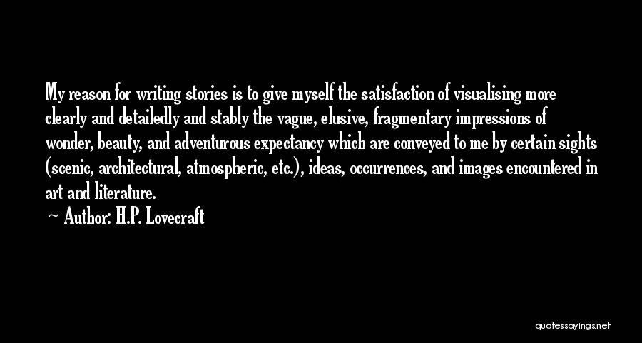 The Beauty Of Writing Quotes By H.P. Lovecraft