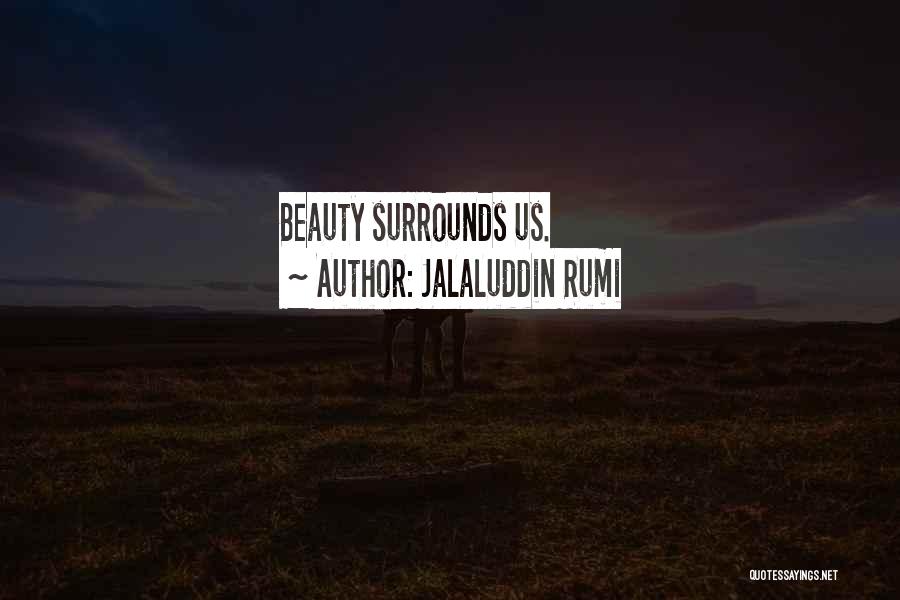 The Beauty That Surrounds Us Quotes By Jalaluddin Rumi