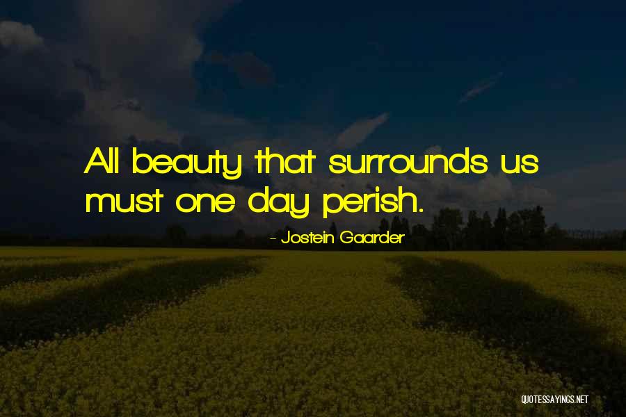 The Beauty That Surrounds Us Quotes By Jostein Gaarder