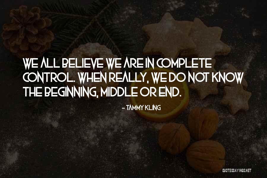 The Beginning Not The End Quotes By Tammy Kling