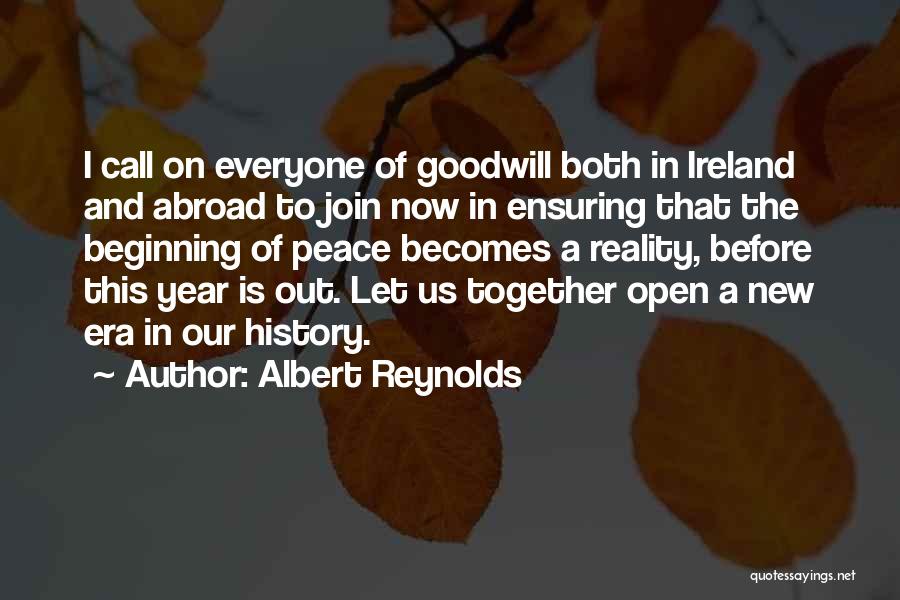 The Beginning Of A New Year Quotes By Albert Reynolds