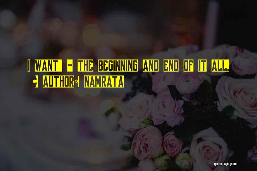 The Beginning Of Life Quotes By Namrata