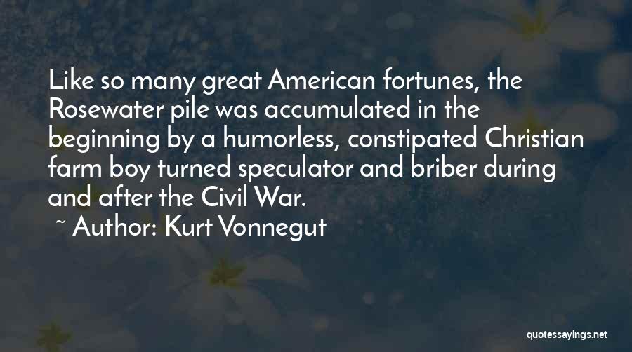 The Beginning Of The Civil War Quotes By Kurt Vonnegut