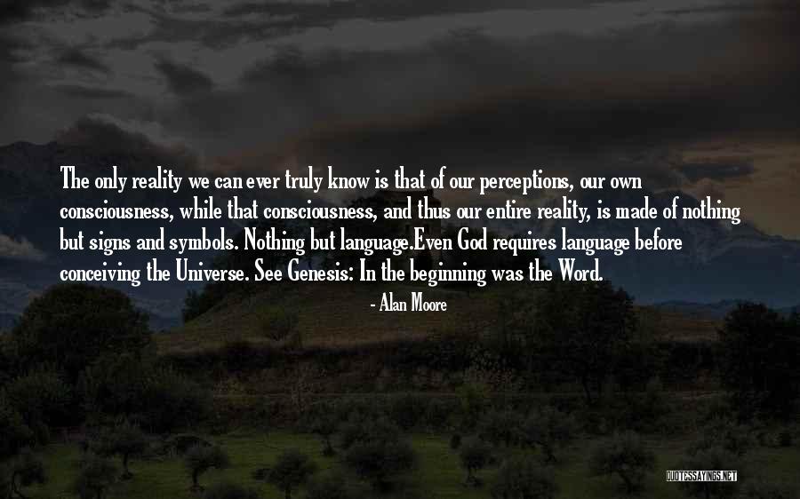 The Beginning Of The Universe Quotes By Alan Moore