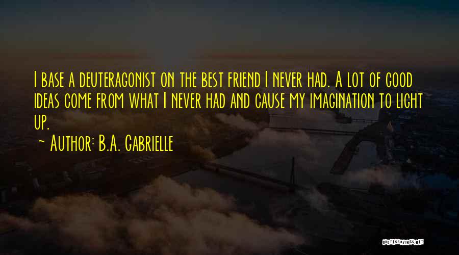 The Best Ideas Quotes By B.A. Gabrielle