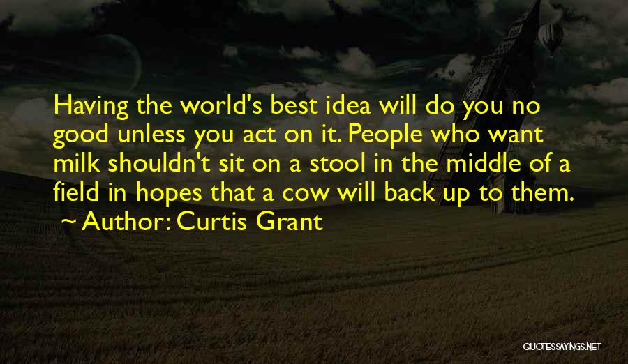 The Best Ideas Quotes By Curtis Grant