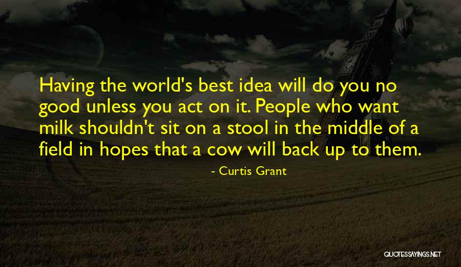 The Best Ideas Quotes By Curtis Grant