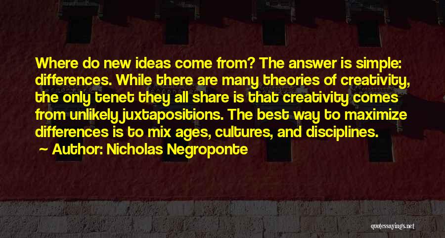 The Best Ideas Quotes By Nicholas Negroponte