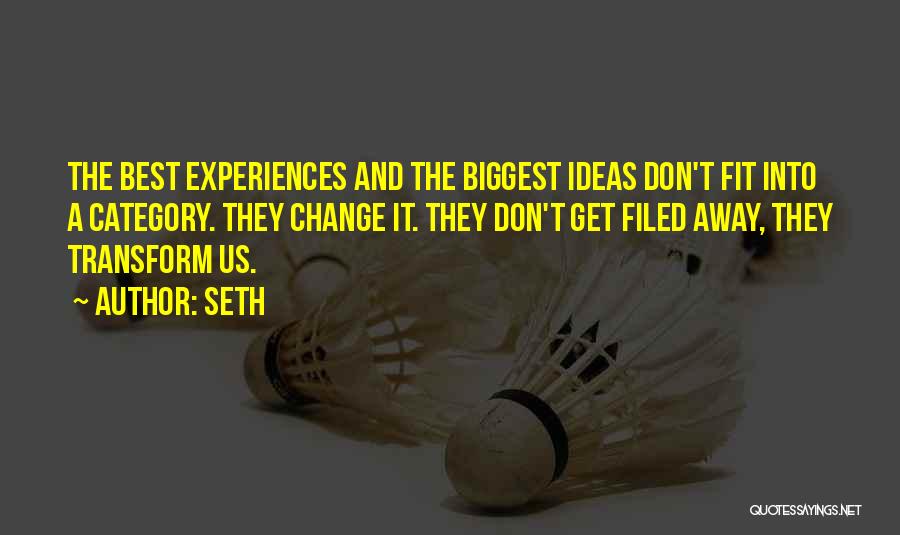 The Best Ideas Quotes By Seth