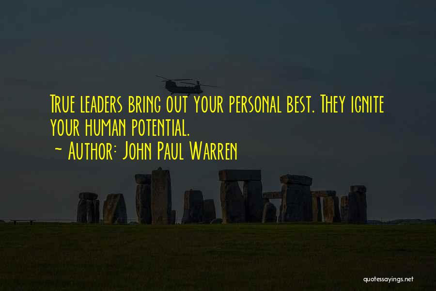 The Best Leaders Quotes By John Paul Warren