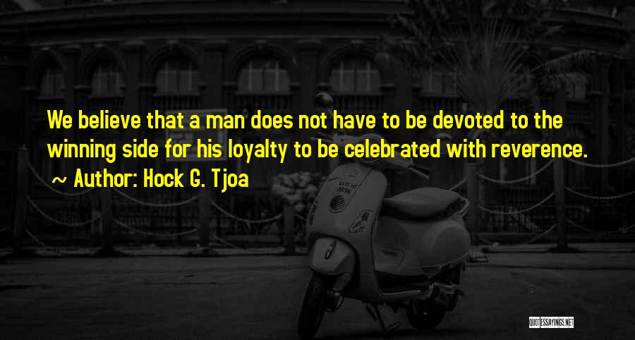 The Best Man Winning Quotes By Hock G. Tjoa