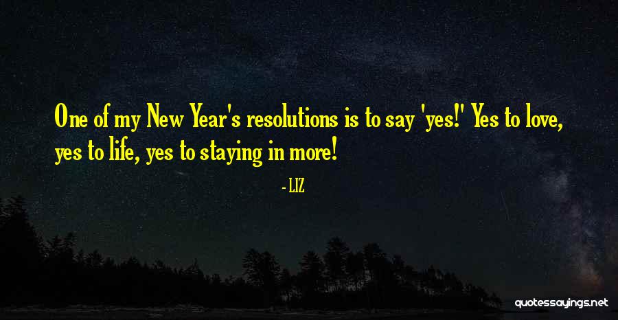 The Best New Years Resolution Quotes By LIZ The Best New Years Resolution Quotes By LIZ